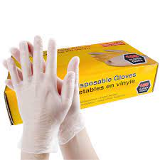 Pharao powder free gloves/vinyl, small, (100/box)