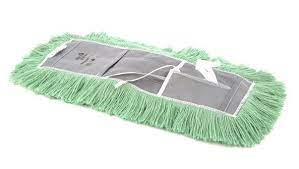 Dust mop green nylon non-treated electrostat (nylon / fasteners / cut wires) 24 ''