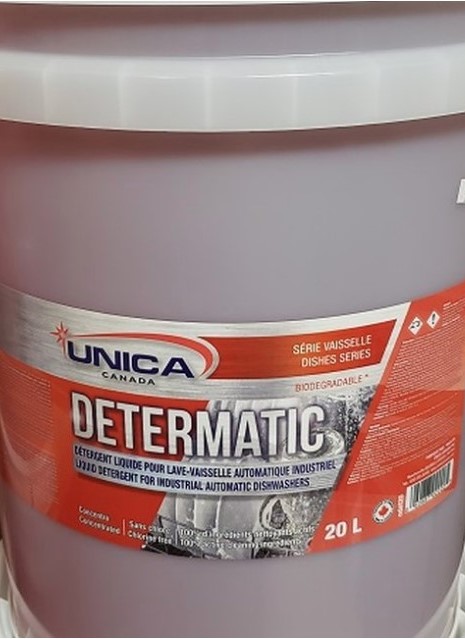 Determatic liquid detergent for industrial dishwasher 20L
