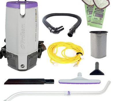 Aspirateur ProTeam Super Coach Pro 10 avec ProBlade Hard Surface &amp; Carpet Floor Tool Kit 107532/n