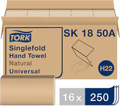 Tork universal singlefold hand towel