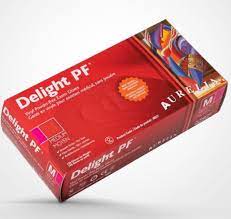 Delight pf vinyl Gloves 5.2 gr clear powder-free extra large 100/box (replaces: WAY-461-525-GPF-XL)