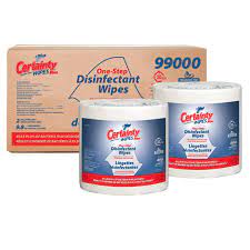 Certainty-plus large roll of disinfecting wipes (2roll x 800 wipes) (8'' x 6'')  