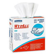 34790 wypall x60 teri wipes pop-up/wh  @10X126