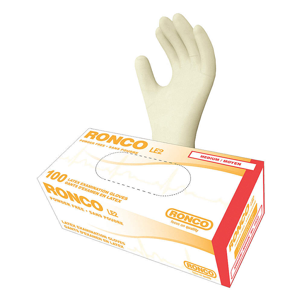 Gants Latex Sans poudre Ronco LE2 Medium 100/bte