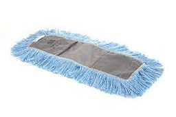 [ATL-12824] Blue astrolene dust mop treated zipper cut strands 24 ''