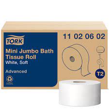 [SCA-11020602] Papier hygiénique en rouleau mini jumbo Tork Advanced Douceur 2 plis 12x228.9